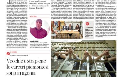 La Repubblica – Vecchie e strapiene, le carceri piemontesi sono in agonia