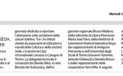 Corriere della Sera – “Bisogna aver visto”, umanità in carcere